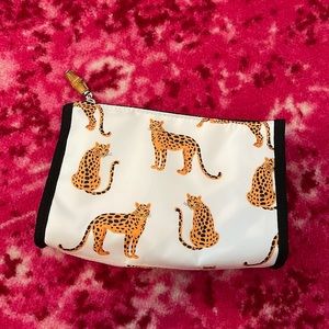 TRVL Design leopard cosmetic bag